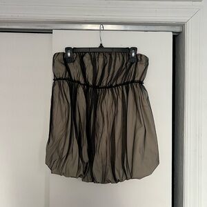 Anthropologie Black Sheer Top